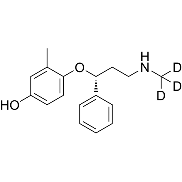 4-Hydroxyatomoxetine-d<sub>3</sub> Chemical Structure