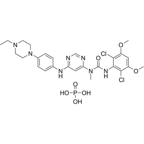 Infigratinib phosphate Chemical Structure