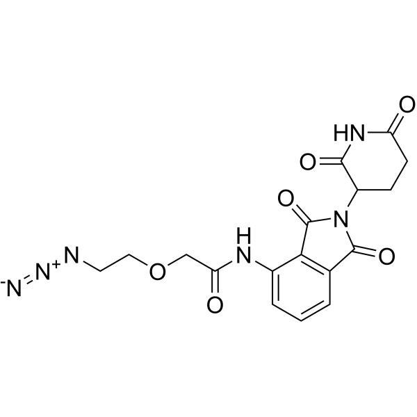Pomalidomide-PEG1-azide Chemical Structure