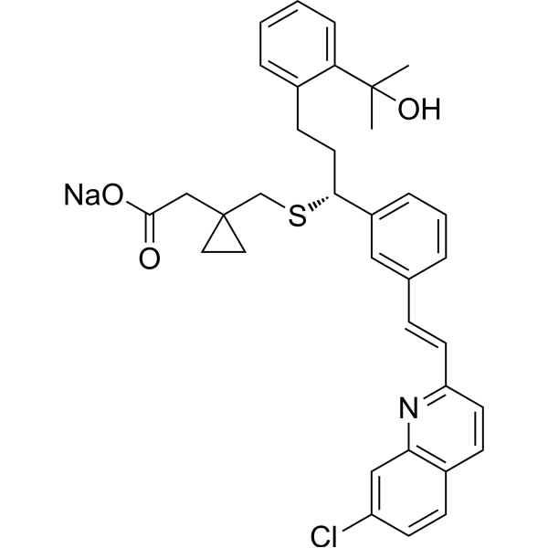 Montelukast sodium Chemical Structure