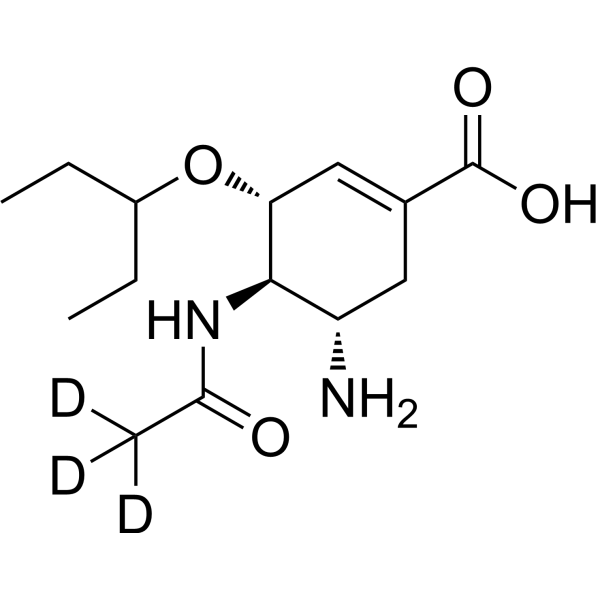 Oseltamivir acid-d<sub>3</sub> Chemical Structure