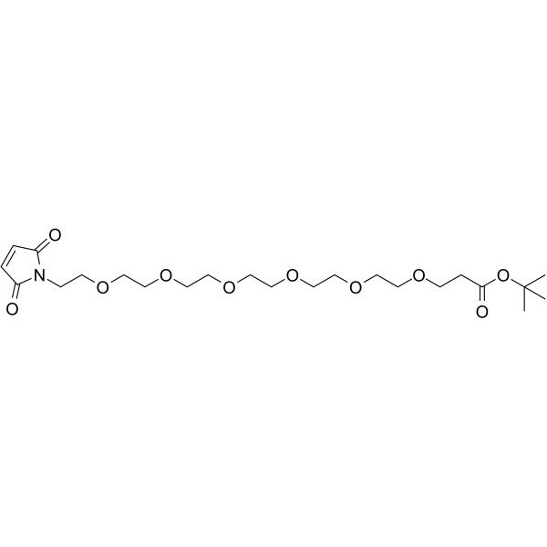 Mal-PEG6-Boc Chemical Structure