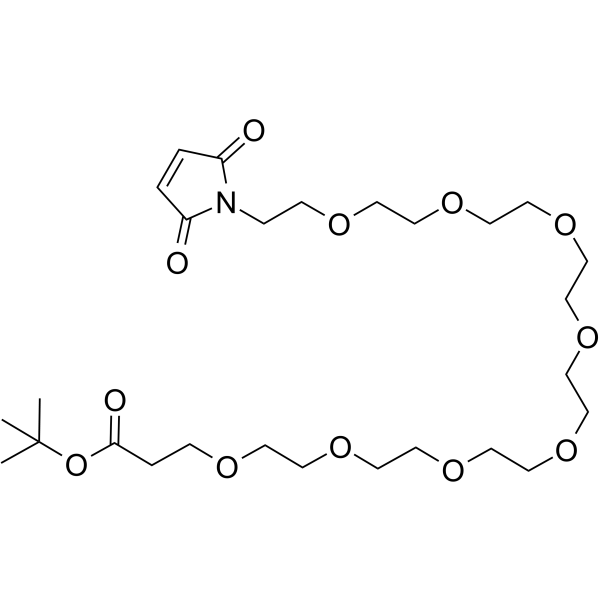 Mal-PEG8-Boc Chemical Structure
