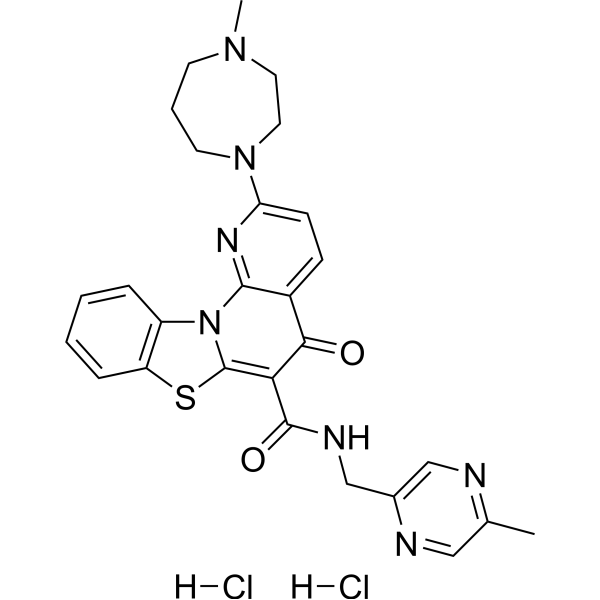 CX-5461 dihydrochloride Chemical Structure
