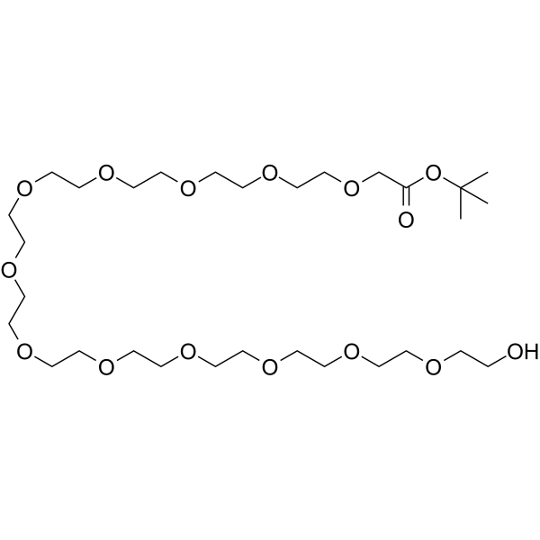 Hydroxy-PEG12-CH2-Boc Chemical Structure