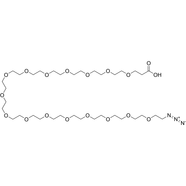 Azido-PEG16-acid Chemical Structure