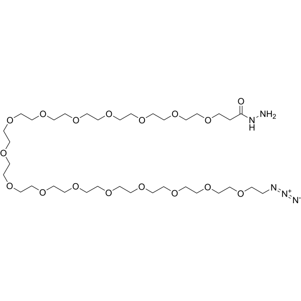 N3-PEG16-Hydrazide Chemical Structure