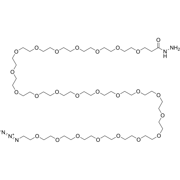 N3-PEG24-Hydrazide Chemical Structure