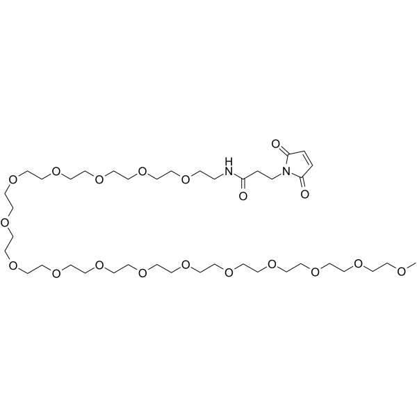 m-PEG16-Mal Chemical Structure