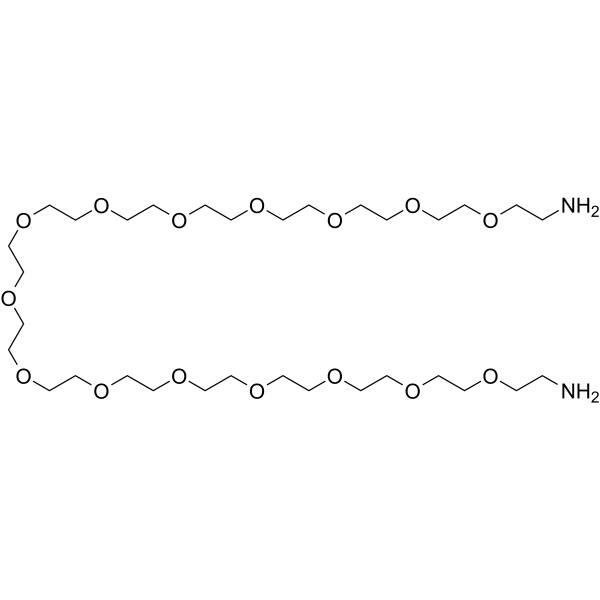 Amino-PEG15-amine Chemical Structure