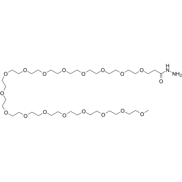 m-PEG17-Hydrazide Chemical Structure
