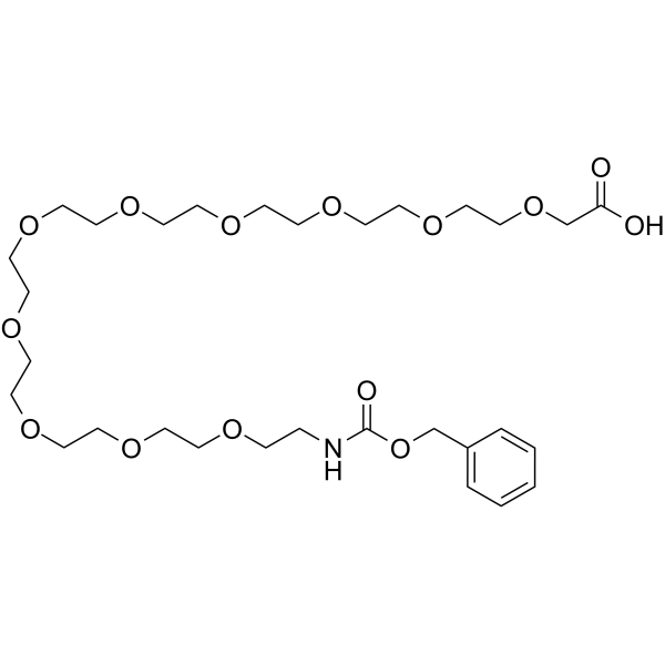 Cbz-NH-PEG10-CH2COOH Chemical Structure