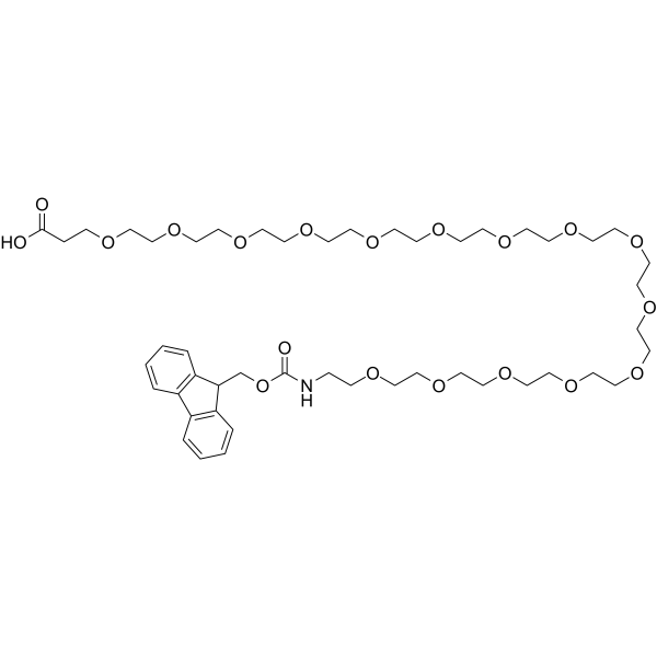 Fmoc-NH-PEG15-CH2CH2COOH Chemical Structure