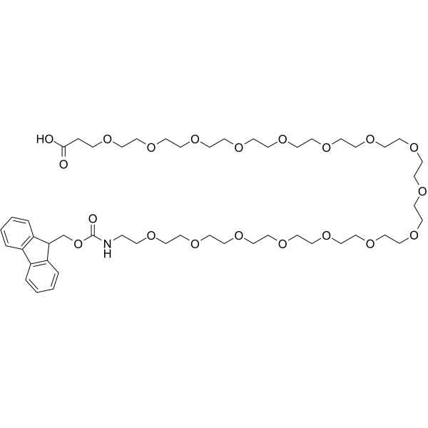 Fmoc-NH-PEG16-CH2CH2COOH Chemical Structure