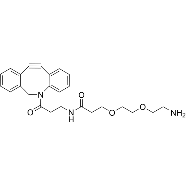 DBCO-NHCO-PEG2-amine Chemical Structure