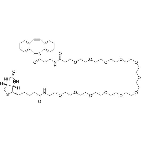 DBCO-NHCO-PEG12-biotin Chemical Structure