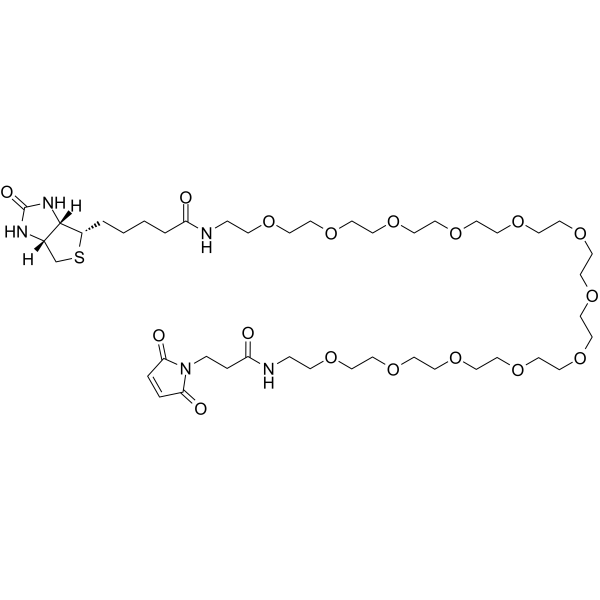 Biotin-PEG12-Mal Chemical Structure