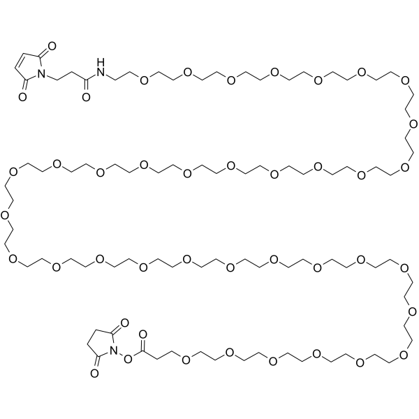 Mal-PEG36-NHS ester Chemical Structure