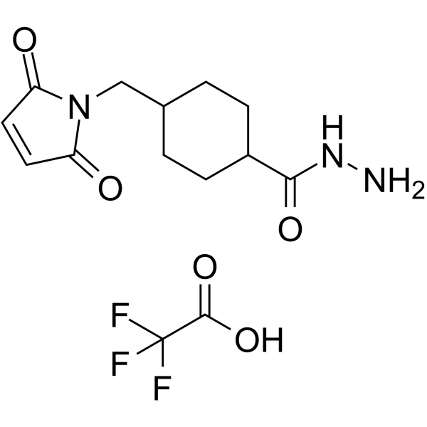 Mal-C2-cyclohexylcarboxyl-hydrazide TFA Chemical Structure