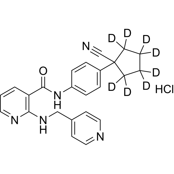 Apatinib-d<sub>8</sub> hydrochloride Chemical Structure