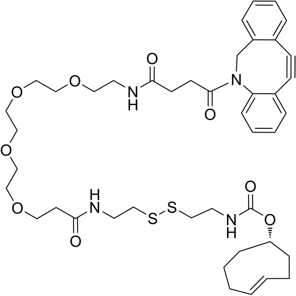DBCO-PEG4-SS-TCO Chemical Structure
