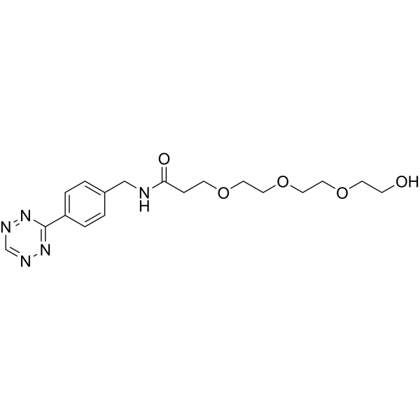 Tetrazine-Ph-NHCO-PEG3-alcohol Chemical Structure