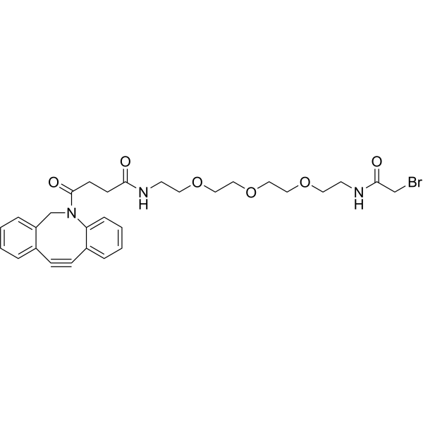 Bromoacetyl-PEG3-DBCO Chemical Structure
