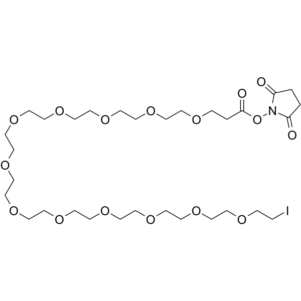 Iodo-PEG12-NHS ester Chemical Structure