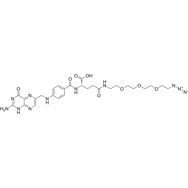 Folate-PEG3-azide Chemical Structure