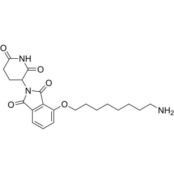 Thalidomide-4-O-C8-NH2 Chemical Structure