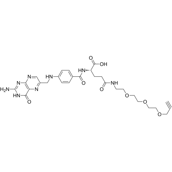Folate-PEG3-alkyne Chemical Structure
