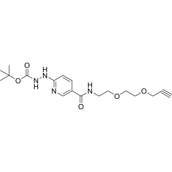 Boc-HyNic-PEG2-alkyne Chemical Structure