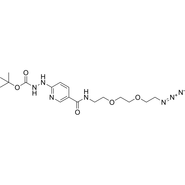 Boc-HyNic-PEG2-N3 Chemical Structure