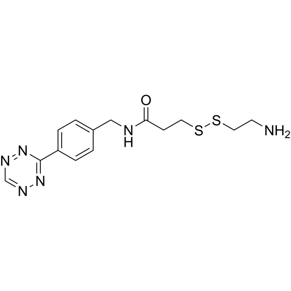 Tetrazine-Ph-SS-amine Chemical Structure