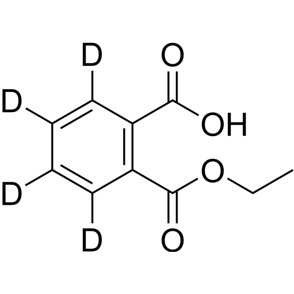 Monoethyl phthalate-d<sub>4</sub> Chemical Structure