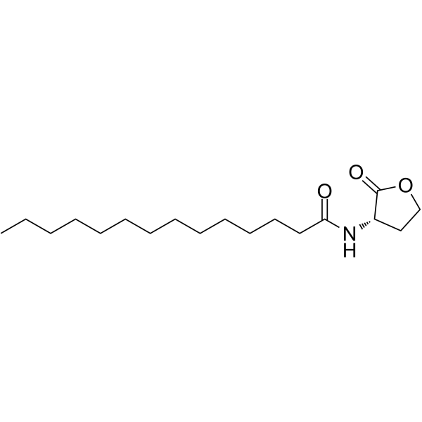 N-Tetradecanoyl-L-homoserine lactone Chemical Structure