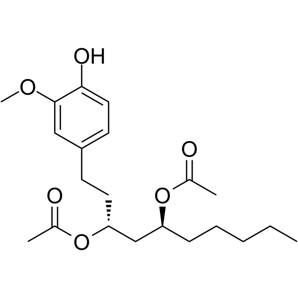 Diacetoxy-6-gingerdiol Chemical Structure