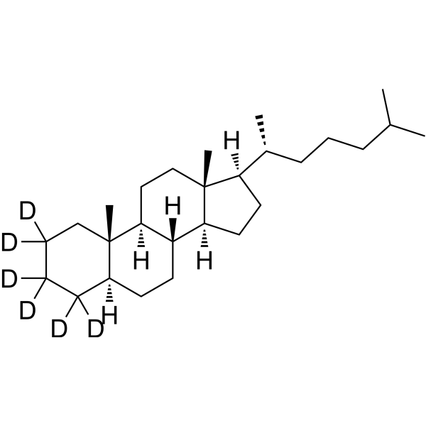 5α-Cholestane-d<sub>6</sub> Chemical Structure