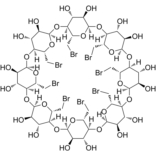 Octakis-(6-bromo-6-deoxy)-γ-cyclodextrin Chemical Structure