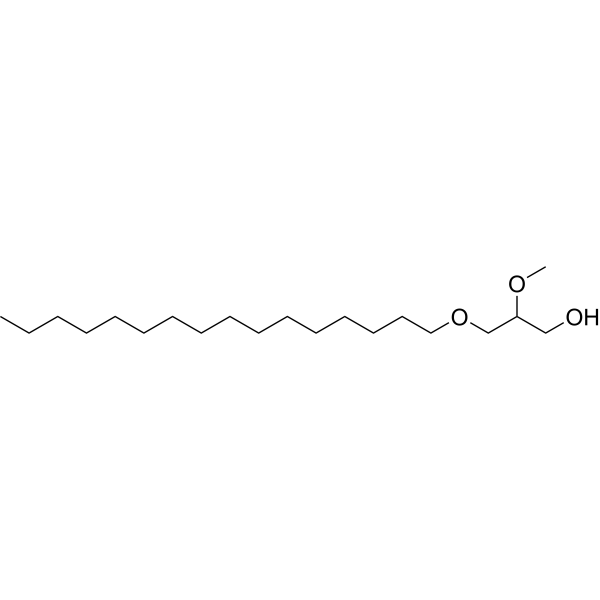 1-O-Hexadecyl-2-O-methylglycerol Chemical Structure