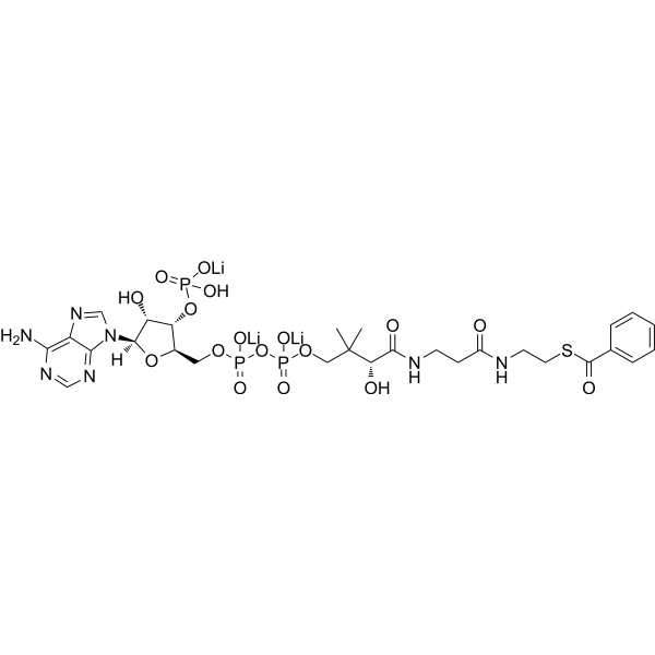 Benzoyl coenzyme A trilithium Chemical Structure