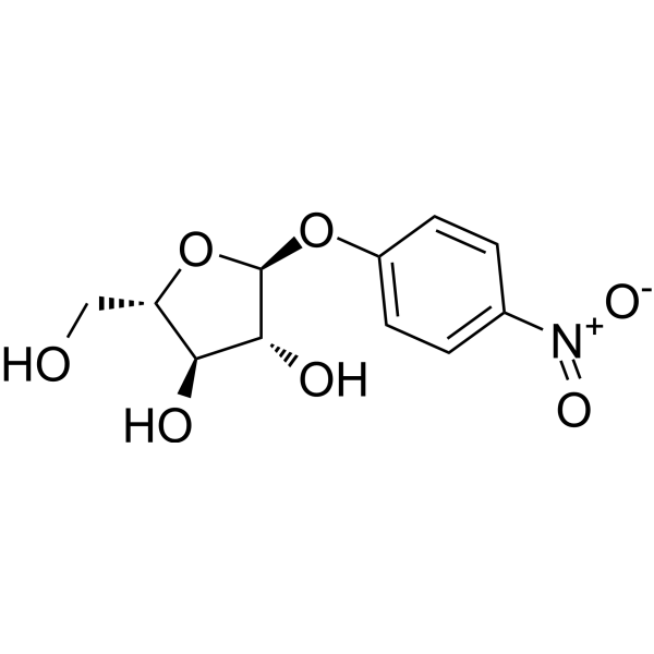 4-Nitrophenyl α-L-arabinofuranoside Chemical Structure