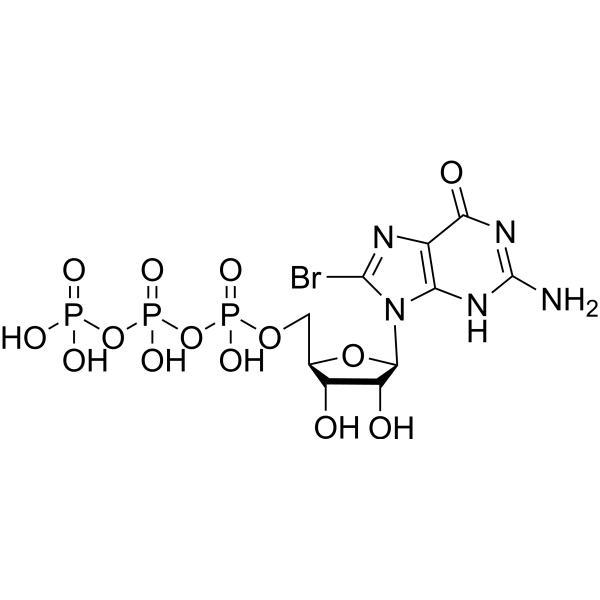 8-Br-GTP Chemical Structure