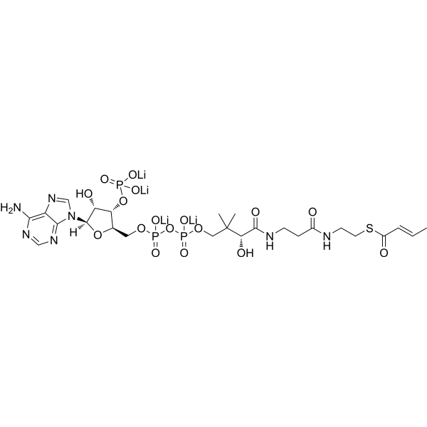 2-Butenoyl coenzyme A lithium Chemical Structure