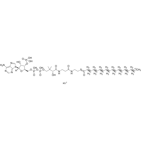 <em>Stearoyl</em> coenzyme A-13C18 lithium