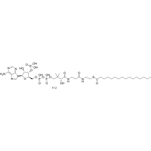 Palmitoyl coenzyme A lithium Chemical Structure