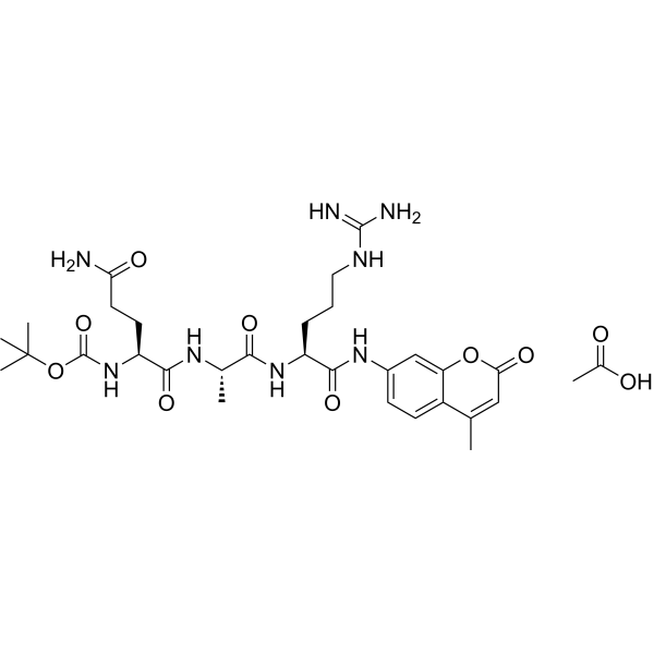Boc-Gln-Ala-<em>Arg</em>-AMC acetate