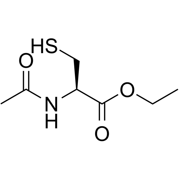 N-Acetyl-L-cysteine ethyl ester Chemical Structure
