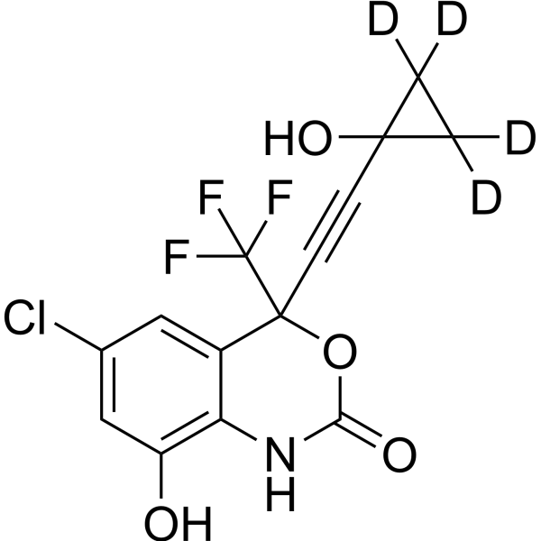 (Rac)-8,14-Dihydroxy Efavirenz-d4