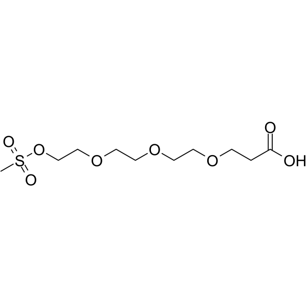 Ms-PEG3-CH2CH2COOH Chemical Structure